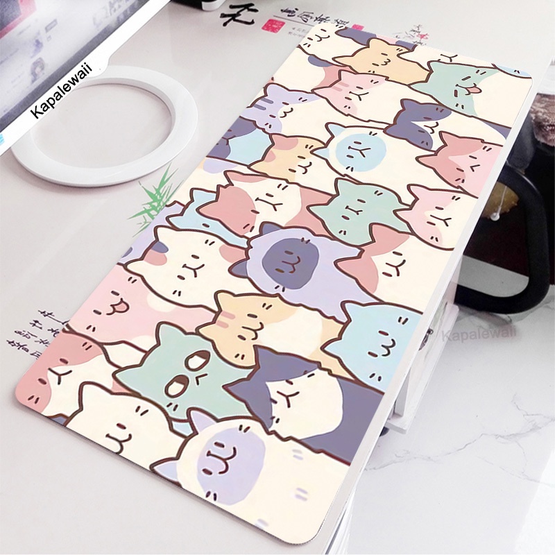 Cute Cat Gaming Mouse Pad Large 100x50cm Deskpad Computer Gamer