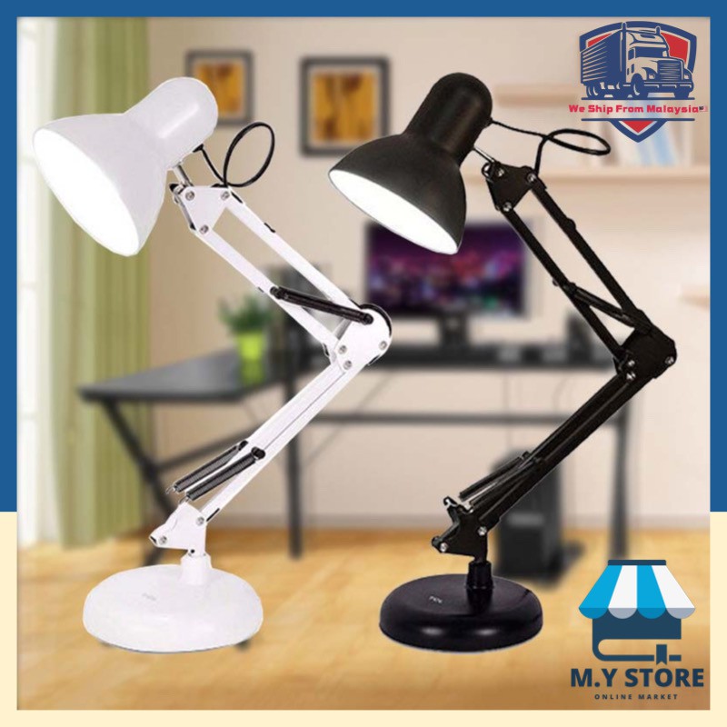 IKEA STYLE Modern Adjustable Swing Arm Study Lamp LED Desk Lamp Table