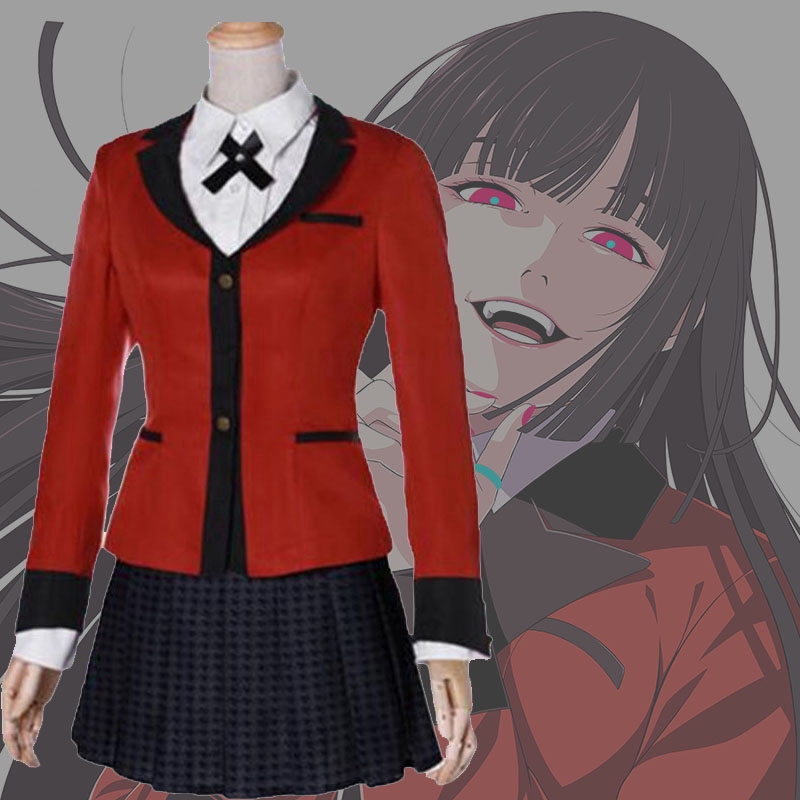 Anime Kakegurui Cosplay Costume Jumpsuit Kakegurui Jabami Yumeko School