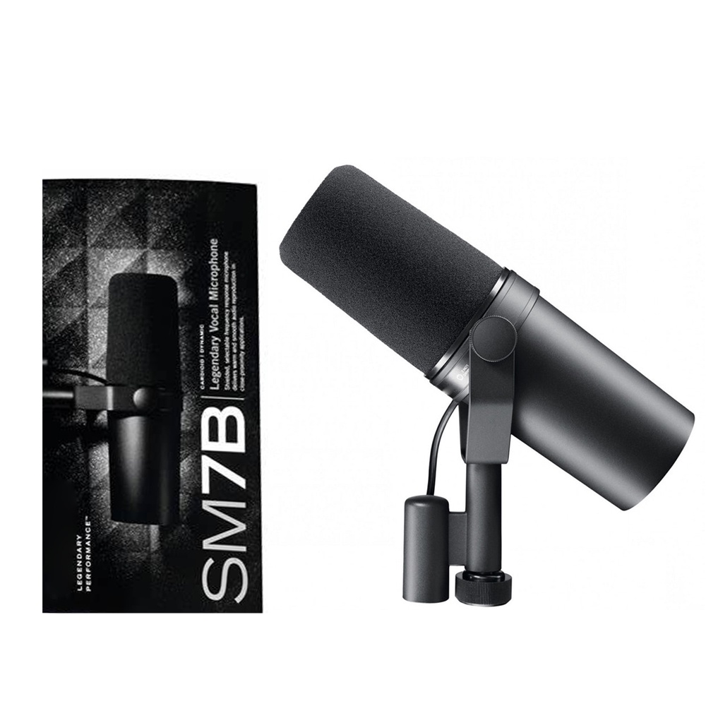 SM7B Cardioid Vocal Microphone Studio Selectable Frequency Response Shure Mic for Live Stage