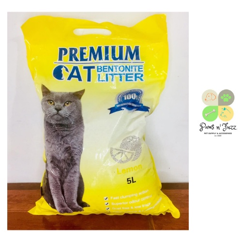 5 LITER (4 KILOS) POOPTIME BENTONITE CAT LITTER SAND LEMON SCENT