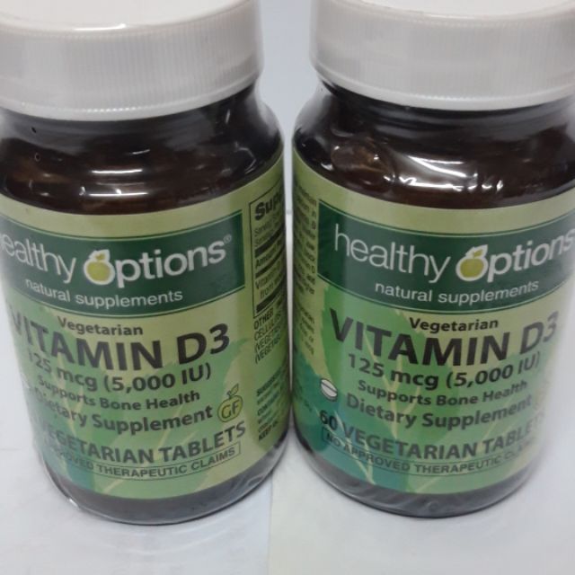 Healthy Options VITAMIN D3 (5,000 IU) Shopee Philippines