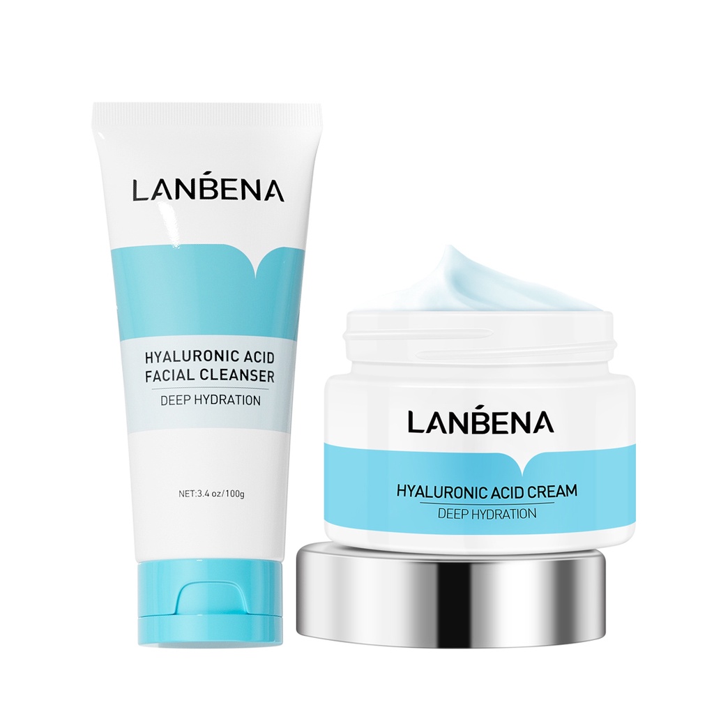 LANBENA Hyaluronic Acid Moisturizing Series Facial Cleanser Face Cream