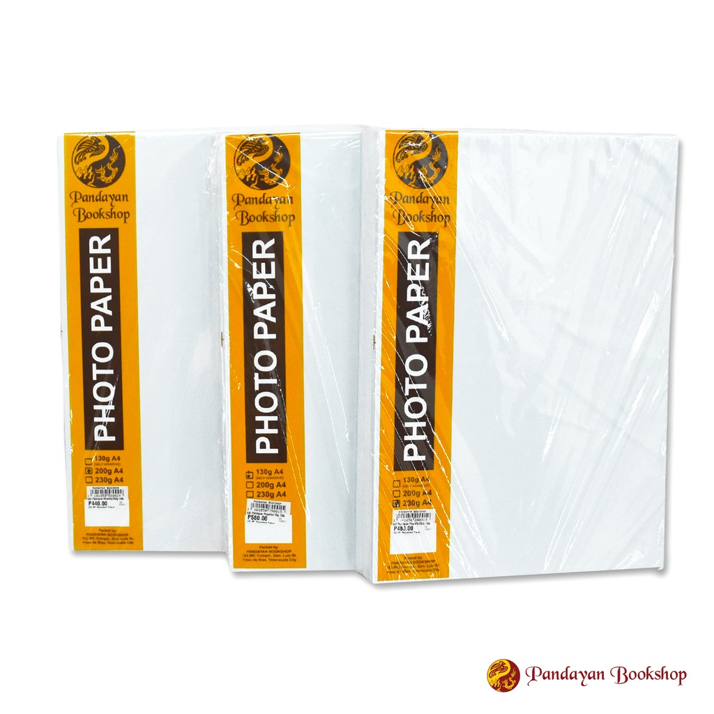 Pandayan Glossy Photo Paper A4 (100pcs/Pack) Shopee Philippines