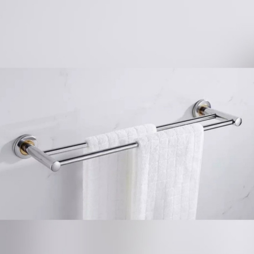 2 Row stainless Towel Rack stainless Towel Rack sus304 Shopee