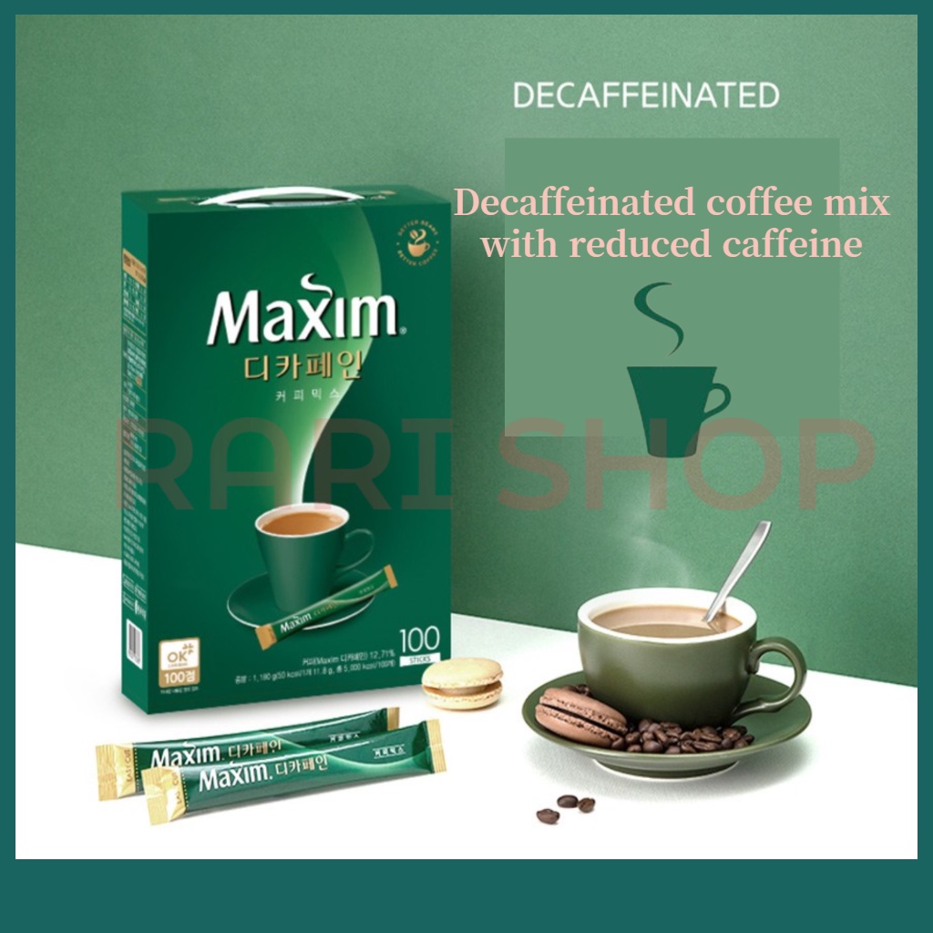 [Maxim] Decaffeinated Coffee Mix (10T,20T) KOREA Instant Stick Coffee Shopee Philippines