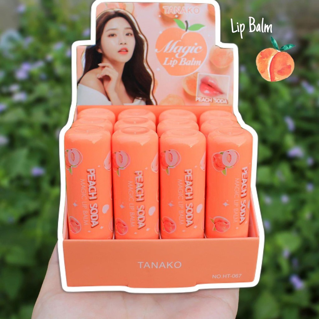 !️12PCS LIPBALM TANAKO HASAYA GIRL 1BOX Lip Balm Makeup Magic Pelembab