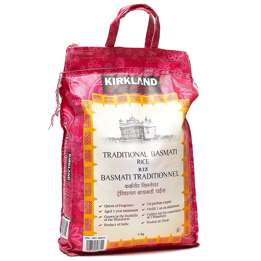 Kirkland Signature Traditional Basmati Rice 5kg Shopee Philippines
