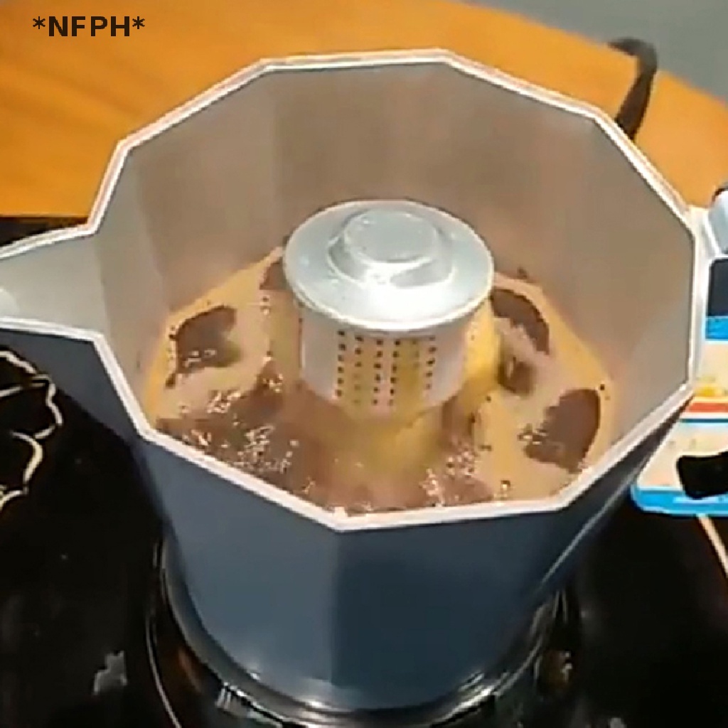 CKFR Moka Pot Splash Coffee Pot with Aluminum Splash Valve Moka Pot