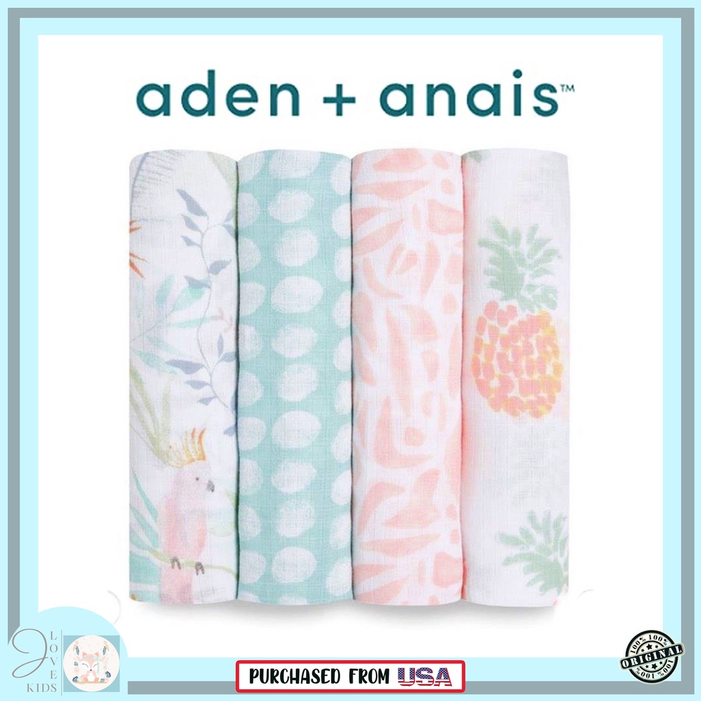 Aden + Anais 4 pack Muslin Swaddle Shopee Philippines
