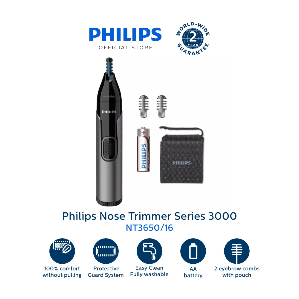 Philips Nose Trimmer Series 3000 NT3650/16 w/ PrecisionTrim Technology
