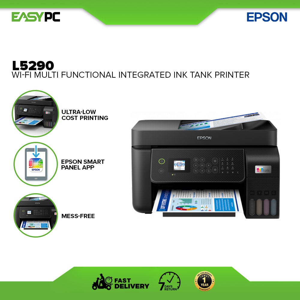 EasyPC Epson L5290 WiFi Multi Functional Integrated Ink Tank Printer