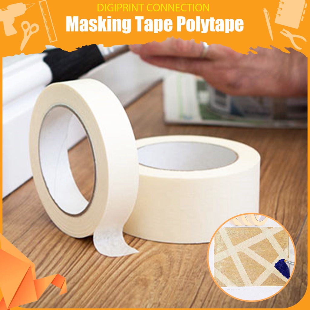 20meters Masking Tape 1/2inch 3/4inch 1inch and 2inch Polytape Artist