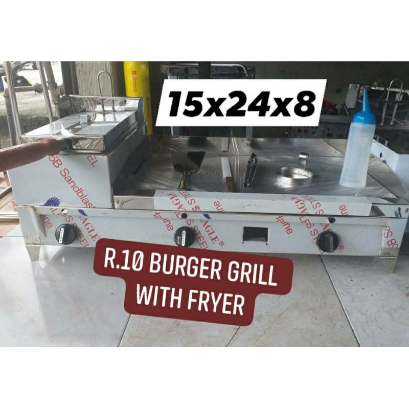 15x24x8 burger grill with deep fryer Shopee Philippines