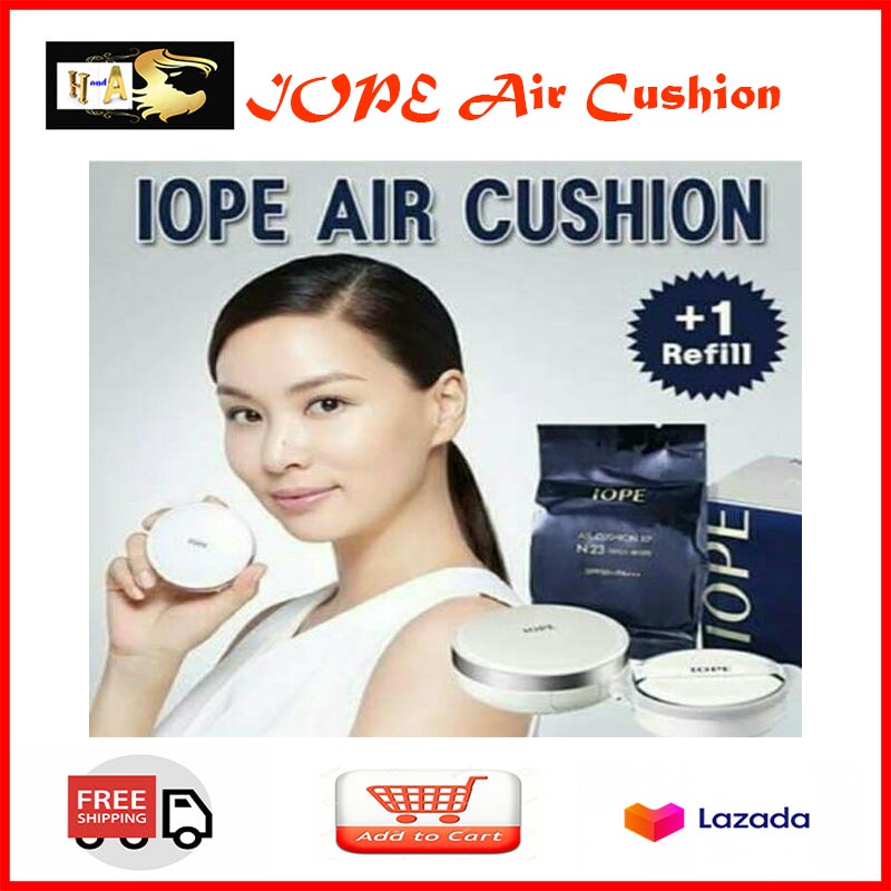 Authentic Korean IOPE Air Cushion with free Refill and free 2 in 1