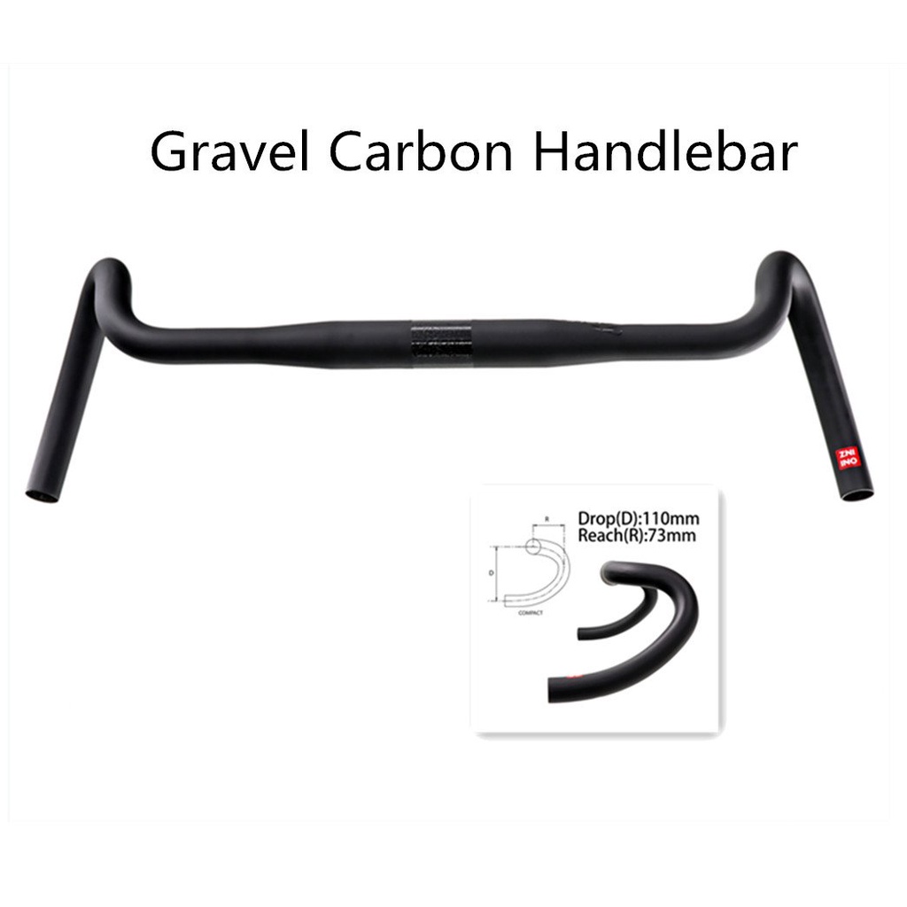 New Carbon Gravel handlebar Big Flare Bar Cyclocross Road Bike