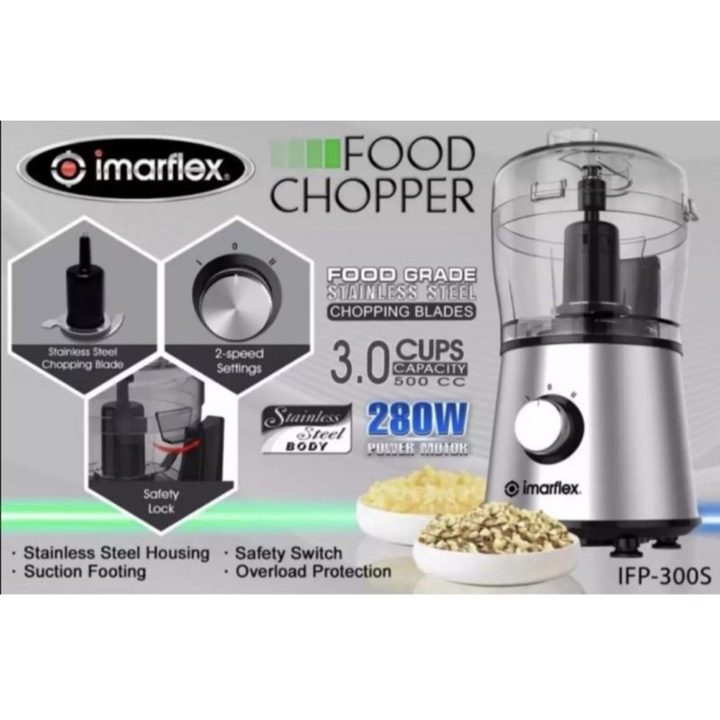 Imarflex Food Chopper IFP300S Shopee Philippines