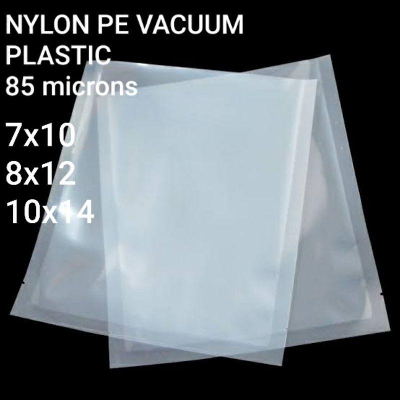 NYLON PE VACUUM PLASTIC Clear & Black 100 pcs Shopee Philippines