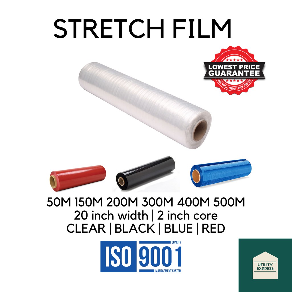 Stretch Film Jack Wrap 50m 300m 500m x 500mm [20 inches width] Cling
