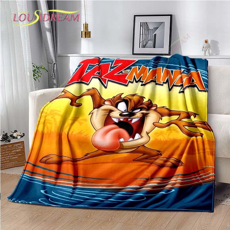 Tasmanian Devil Blanket Lightweight Warm Looney Tunes Throw Blanket