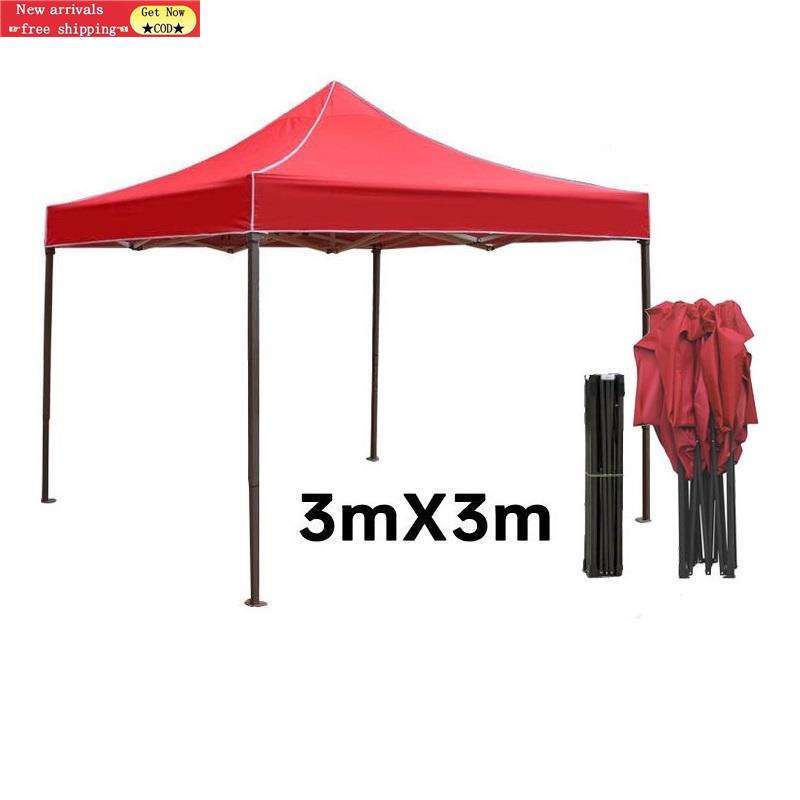 CODHomeCare 3x3 Tent Waterproof Retractable Tent Complete Set Black