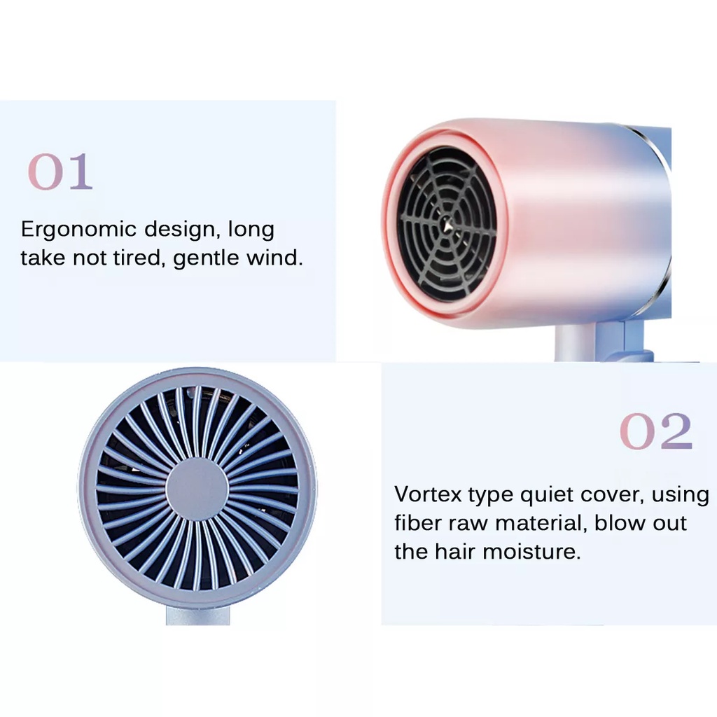 Dreepor Homie Professional Blower Hair Dryer Foldable Electric Hair