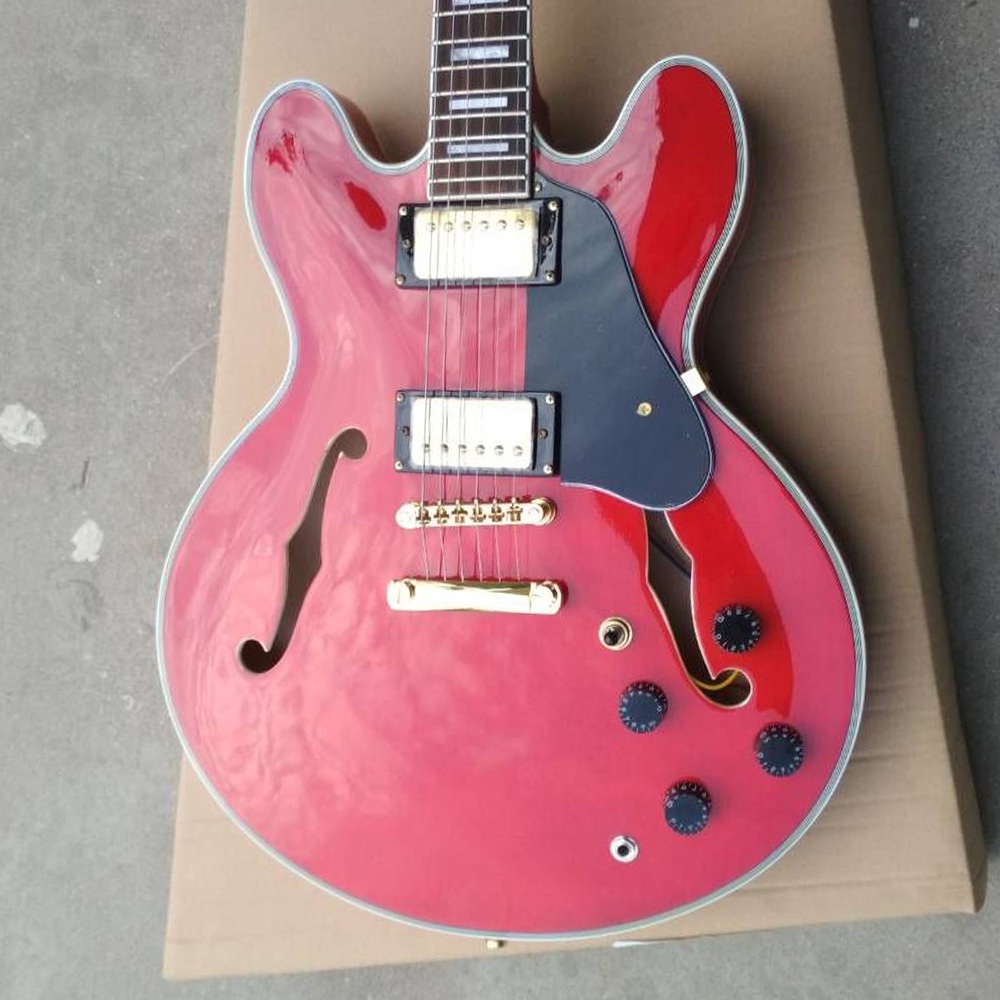 Gibson ES335 Thin Semihollow Body Guitar Block Jazz Electric Guitar With Diamond Logo Inaly