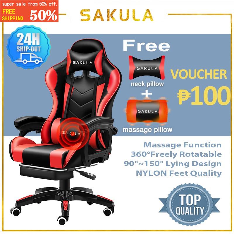 ₱100 OFF GINZA Gaming Chair Ergonomic Office Computer Chair Leather
