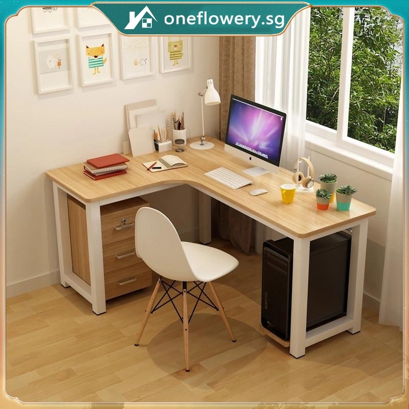 Corner Computer Desk Home Large Space Lshaped Desk Bedroom Corner Desk