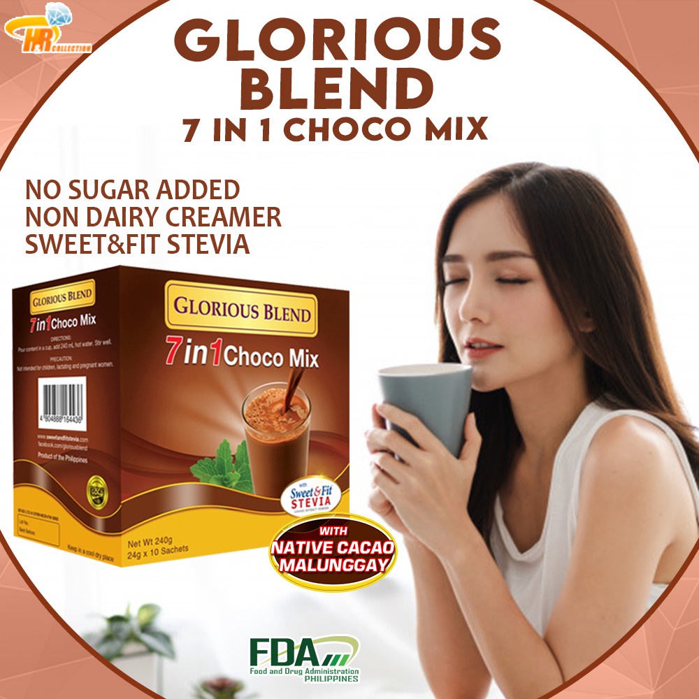 Beverages Glorious Blend 7 in 1 Choco Mix with Stevia extract power (10