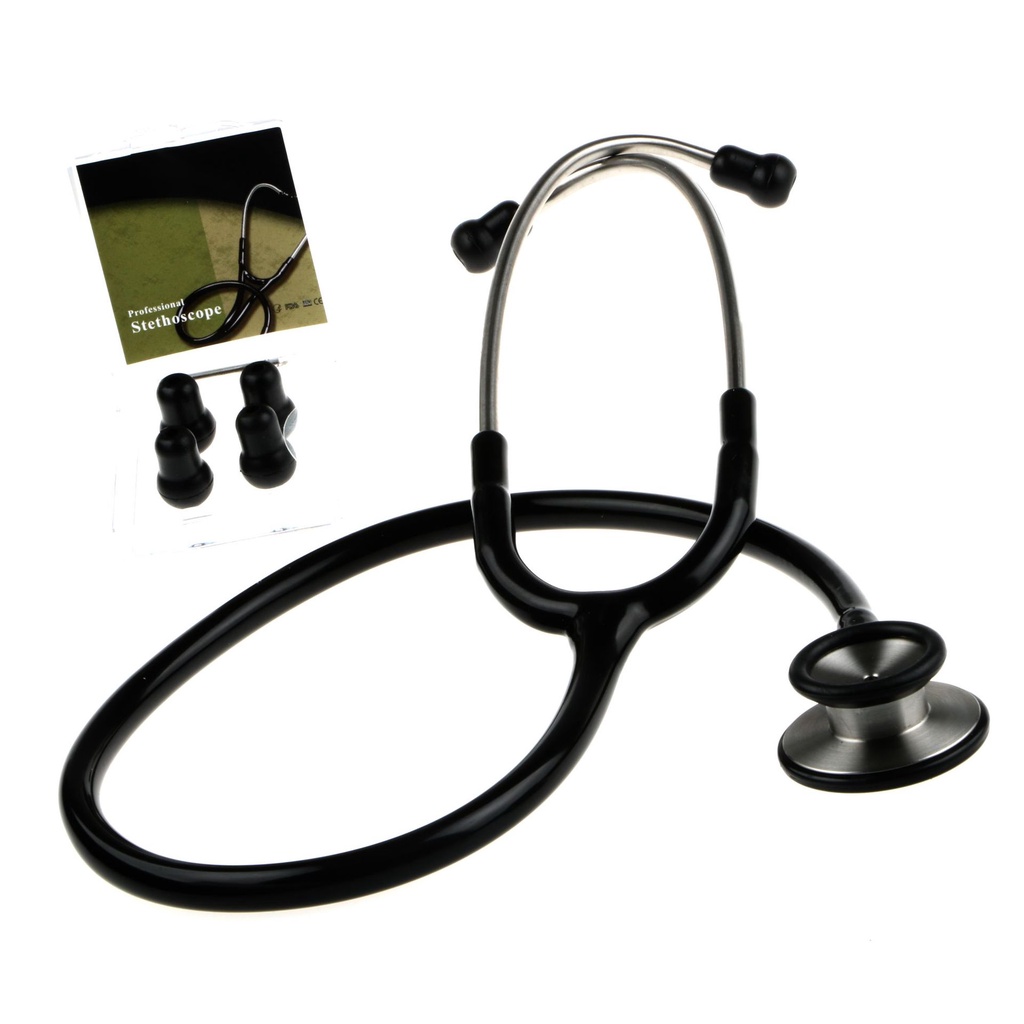 Dual Head Black Stethoscope Professional Stet (High Quality) Shopee