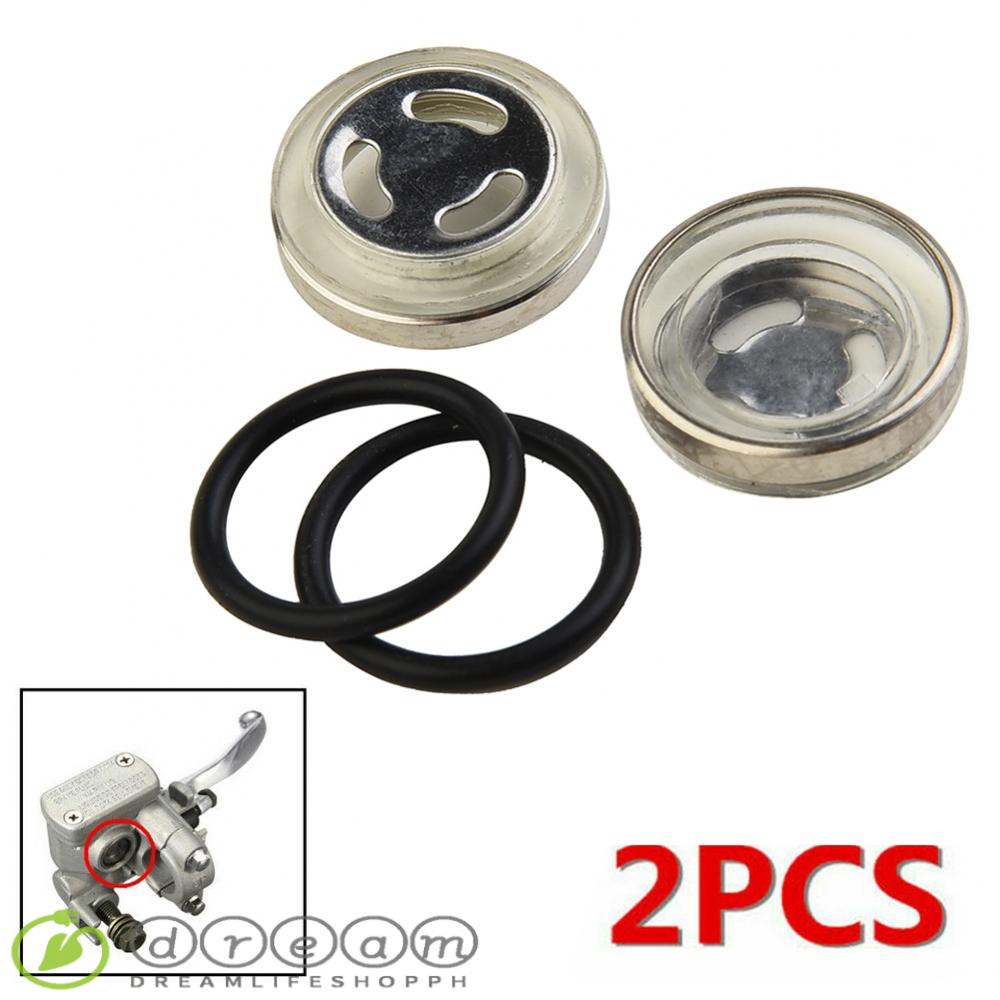 (New Auto Parts) Sight Glass Lens and Rubber Gasket 2 Pack Brake Master