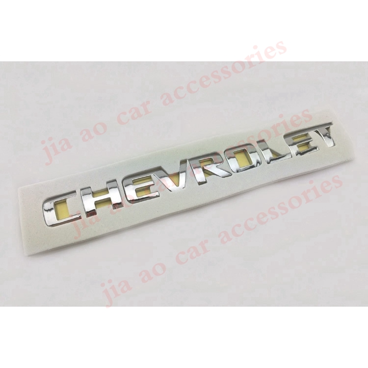 1pcs 3D Letter Sticker Logo For Chevrolet ABS Chrome Car Decal Badge