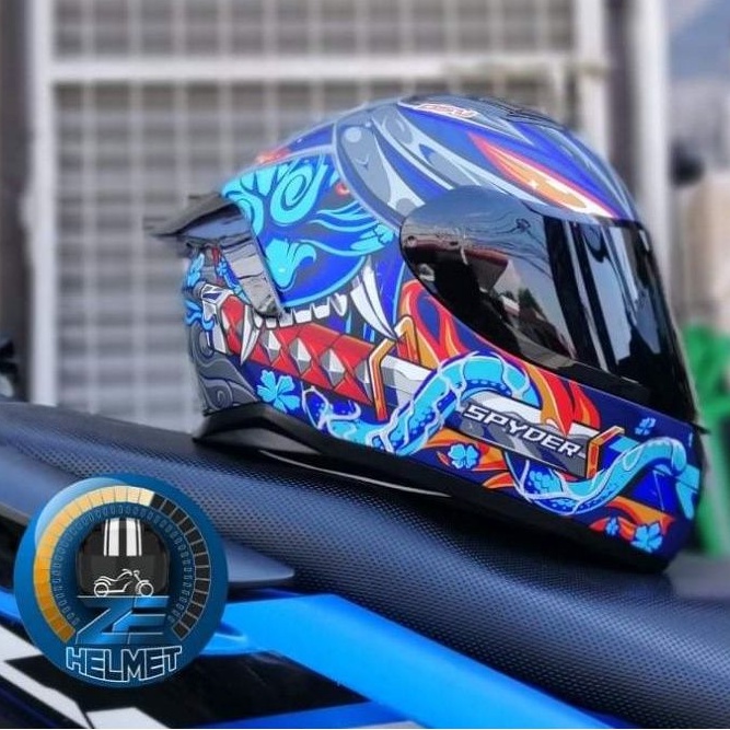 SPYDER ROGUE HANYA MATTE BLUE/ORANGE (FREE SPOILER & CLEAR LENS