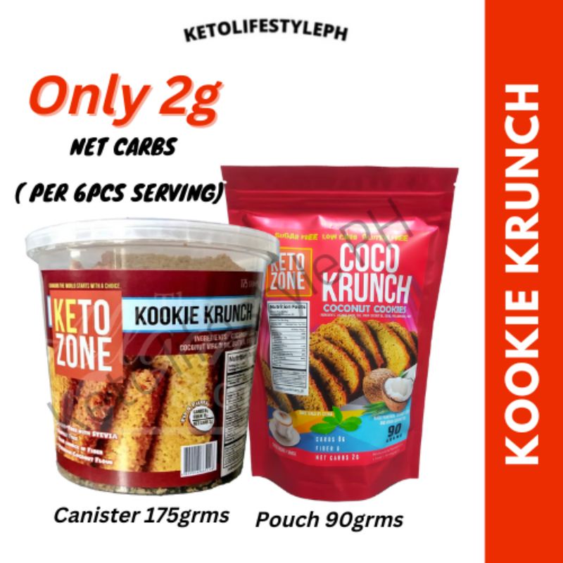 KETO Kookie Krunch 2.5g NET CARBS ONLY!! (SUGARFREE/GUILTFREE