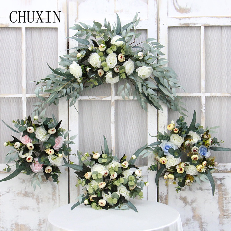 Handmade Door Lintel Flower Garland Wedding Hanging Home Christmas