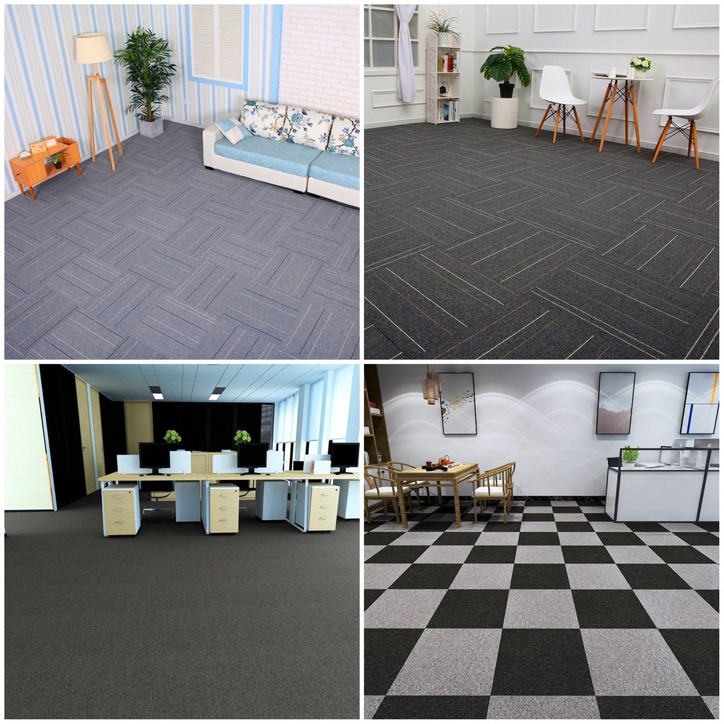 50x50cm Floor Mat Carpet Tiles Office Carpet Mat Puzzle Floor Rug Floor