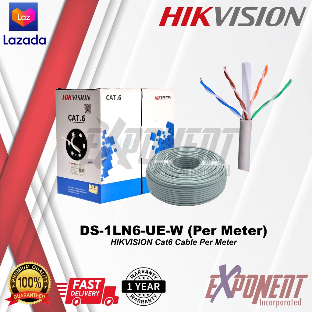 DS1LN6UEW (Per Meter) HIKVISION Cat6 Cable Per Meteraac ZqJ