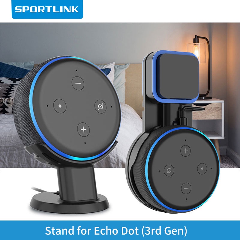 SPORTLINK Wall Mount For Amazon Echo Dot 3rd Gen Table Stand For Alexa