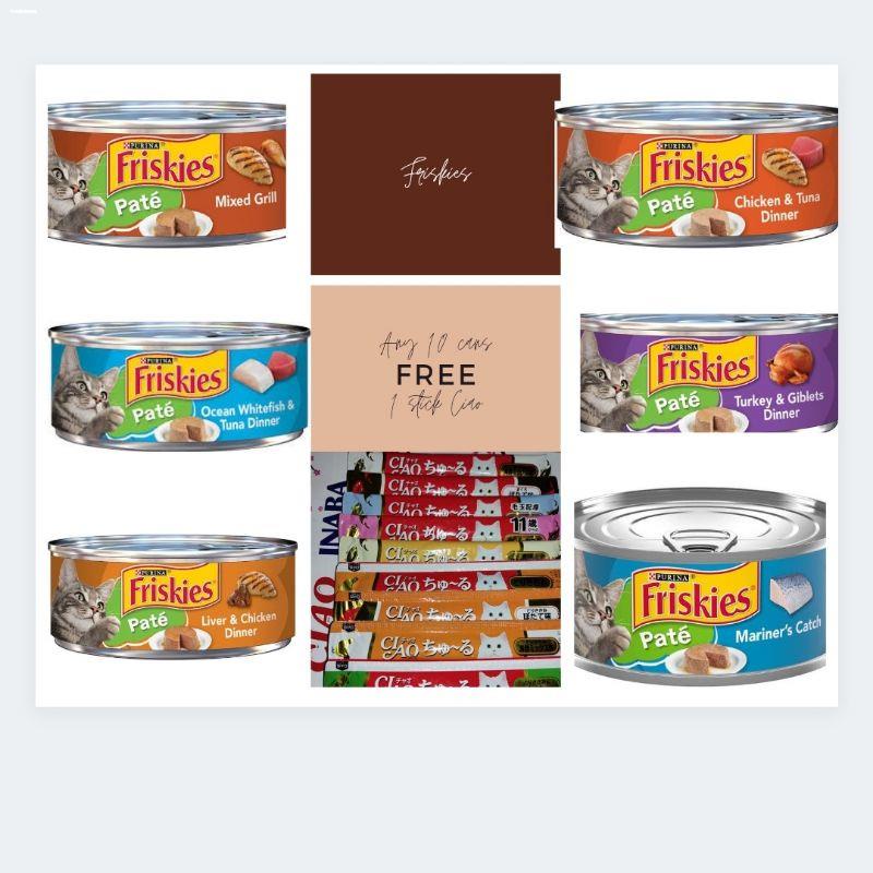 CAT GRASSCAT TREATS♨Friskies Pate Wet Adult Cats & Kittens Cat Food in