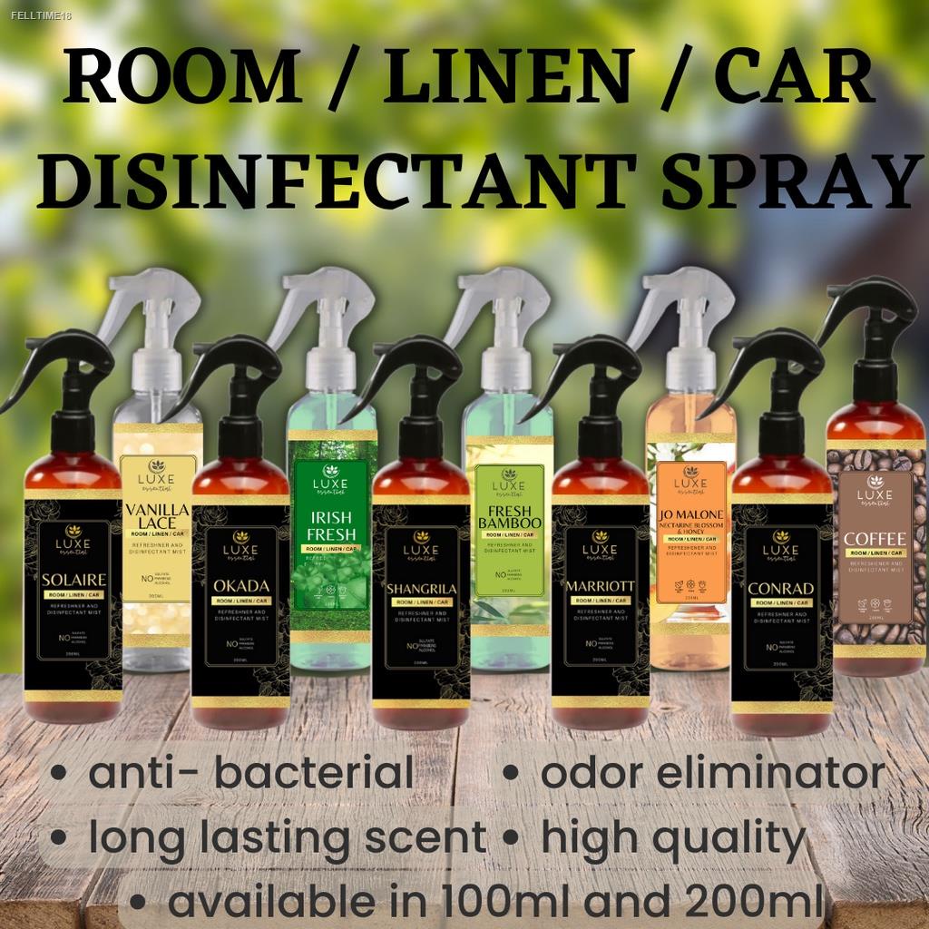 Luxe Essential Hotel Scent Fragrance Room Car Linen Disinfectant Spray
