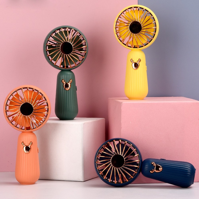 Little Dear Portable Little Fan Keychain Mini Pocket Student