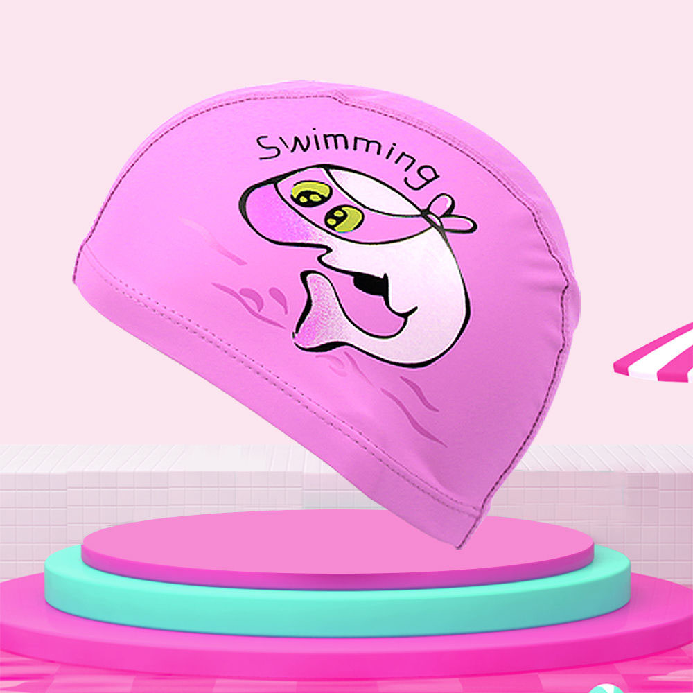 Swimming Cap Waterproof Cute Cartoon Swim Cap for Youth Kids NonSlip