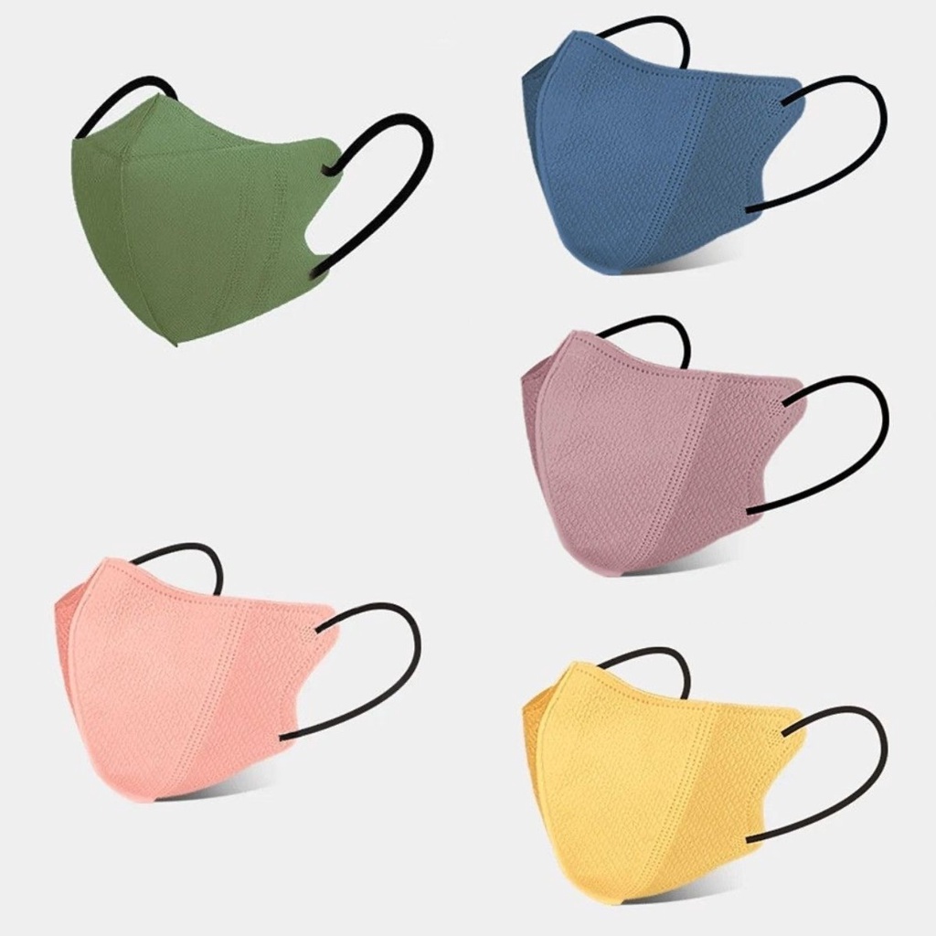 Morandi Mask for Adult10/50PCS 3PLY Cartoon Masks Disposable with