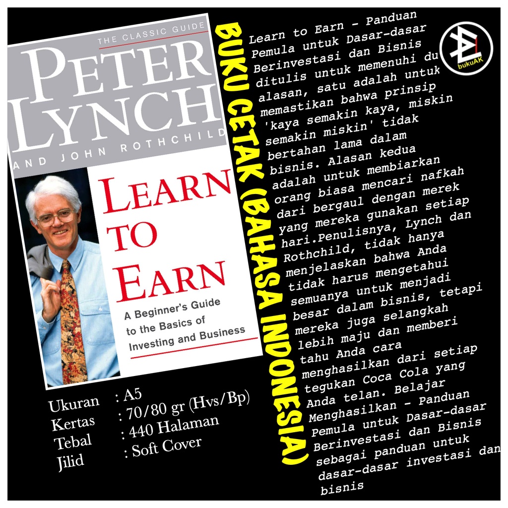 Learn to Earn Peter Lynch (Print Book) Shopee Philippines