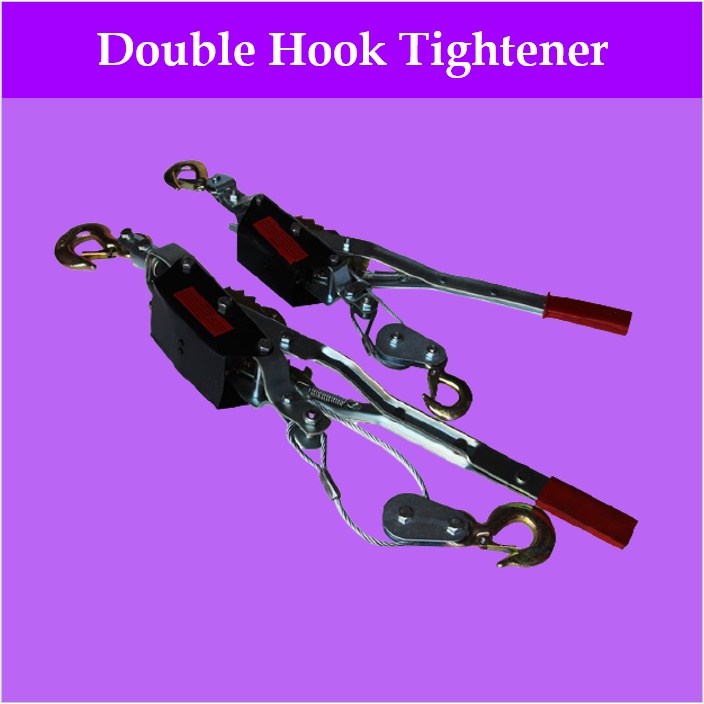 1T 2T DOUBLE HOOK TIGHTENER HAND PULLER PAT GRIP RATCHET PULLER WIRE