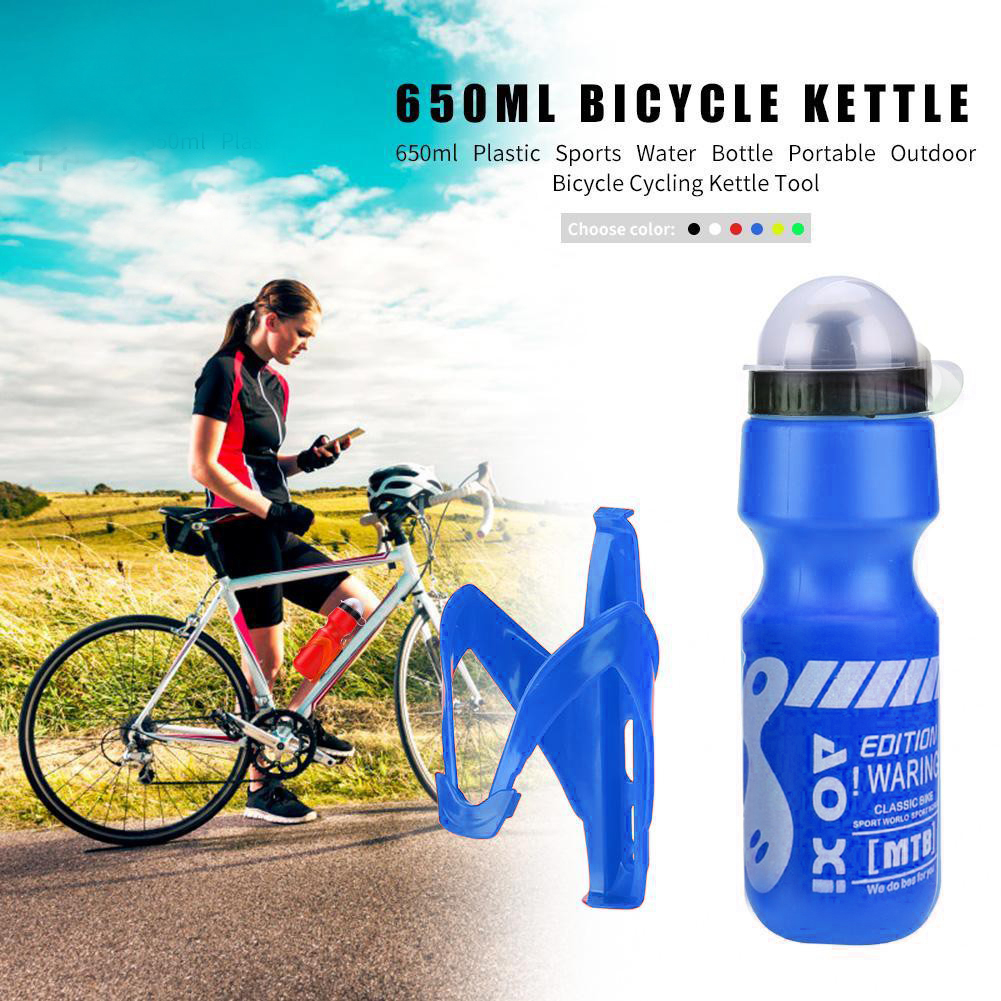 Hiking Bike Bicycle Cycling Drink jug Water Bottle w/ Dust Cover Aiment