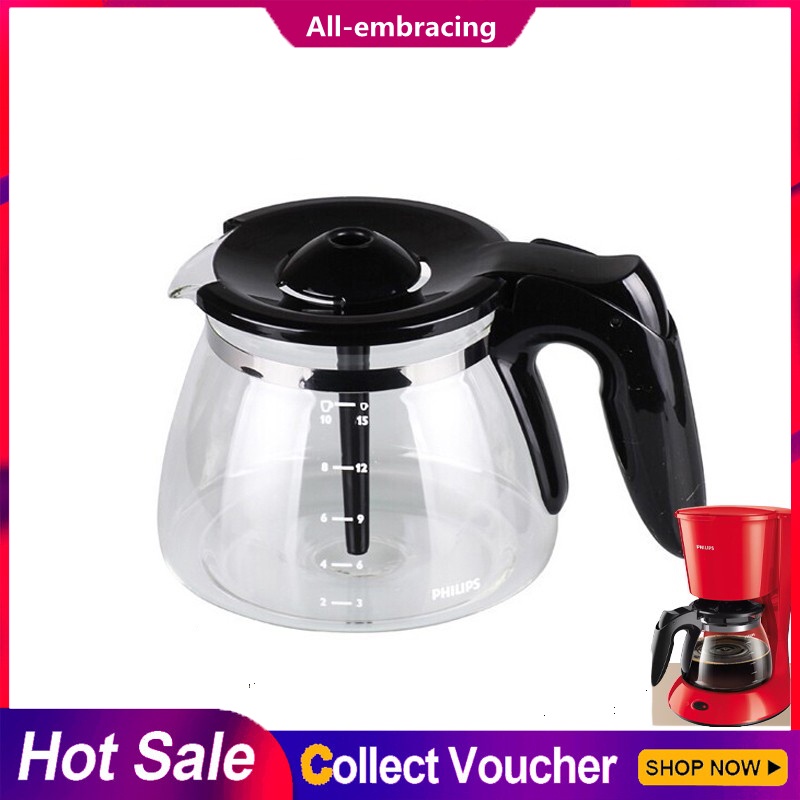 Coffee maker Glass jug for Philips HD7447 HD7457 HD7461 HD7462 Coffee