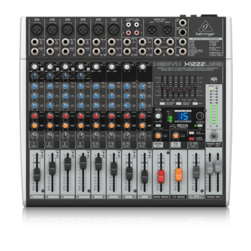 Behringer Xenyx x1222USB Mixer with USB and Effects 12 channel USB