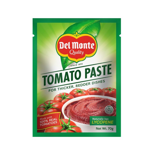 Del Monte Tomato Paste with Thicker and Richer Tomato Base 70g
